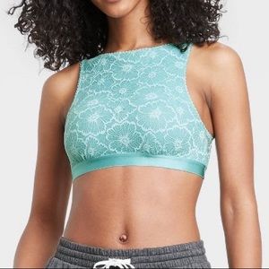 Colsie High Neck Lace Brami NWT